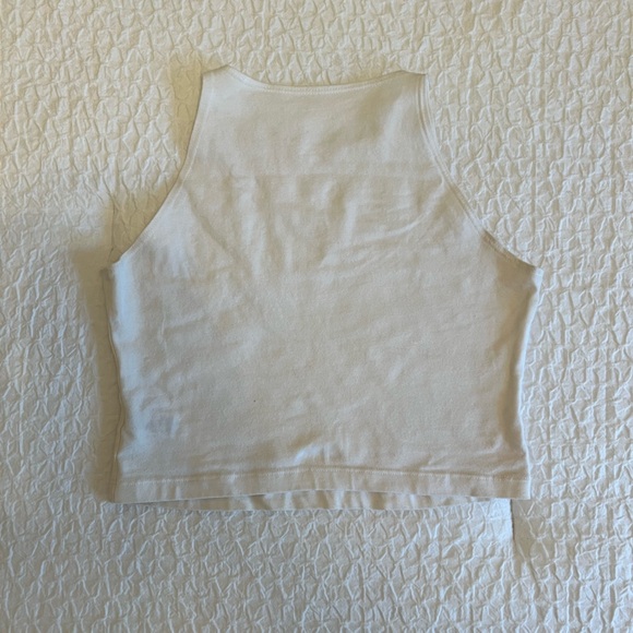 American apperal white cropped tank top (Medium) - Picture 2 of 6